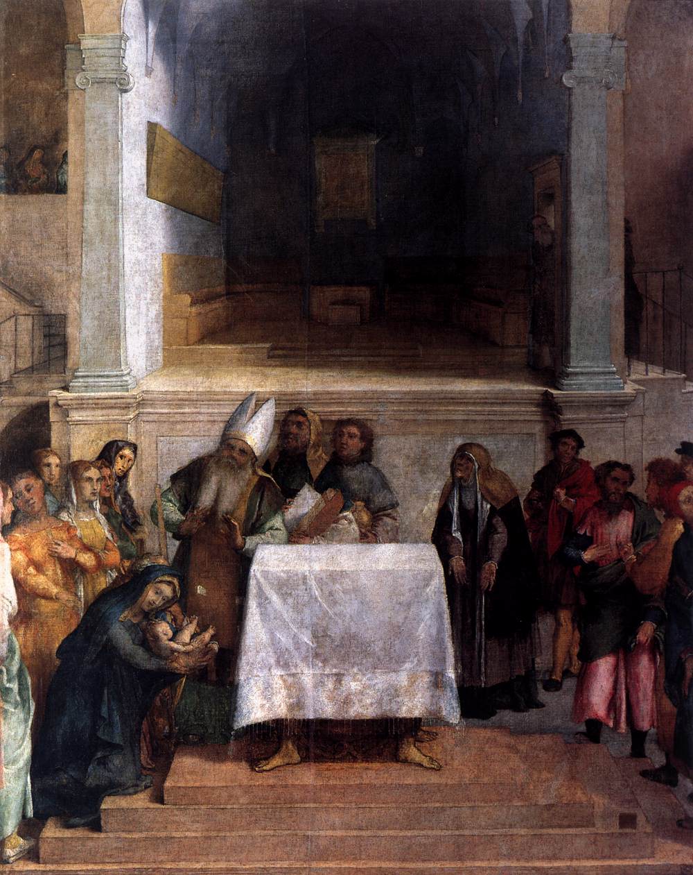 Presentation in the Temple, vintage artwork by Lorenzo Lotto, A3 (16x12") Poster Print