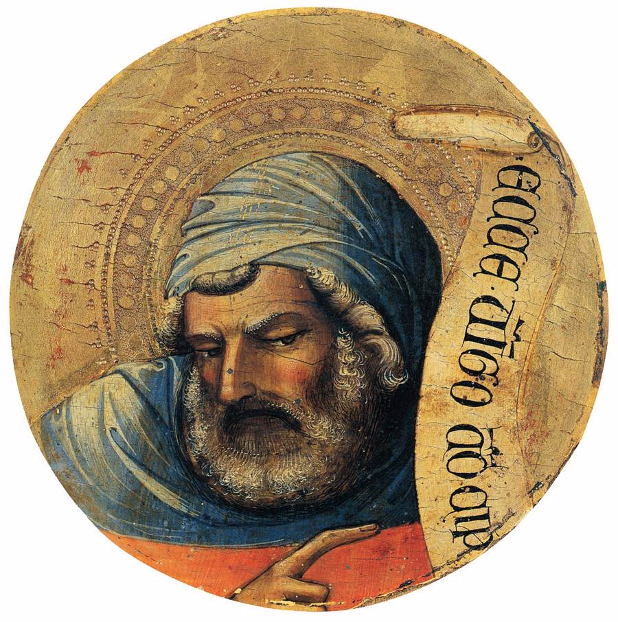 Prophet Isaiah, vintage artwork by Lorenzo Monaco, A3 (16x12") Poster Print