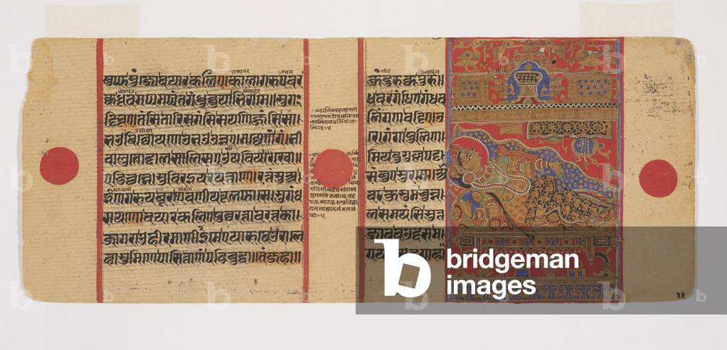 Queen Trishala on Her Bed by Unknown, vintage art, modern poster print