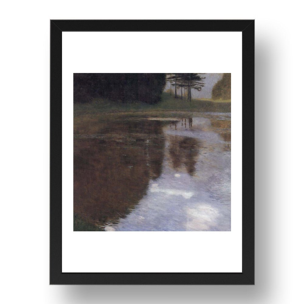 Quiet pond in the park of Appeal 1899 by Gustav Klimt, 17x13" Frame