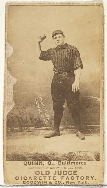 :Quinn Catcher Baltimore Orioles from the Old Judge series f-16x12"(A3) Poster