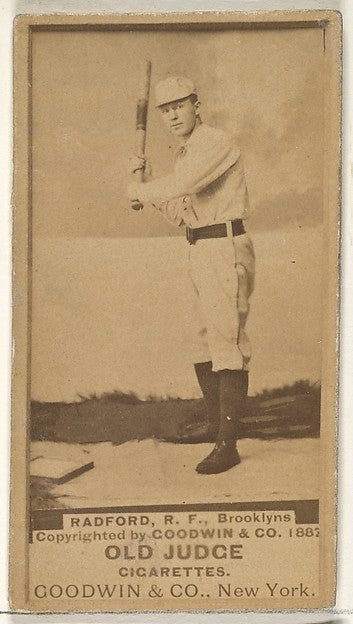 :Radford Right Field Brooklyn Bridegrooms from the Old Judge-16x12"(A3) Poster