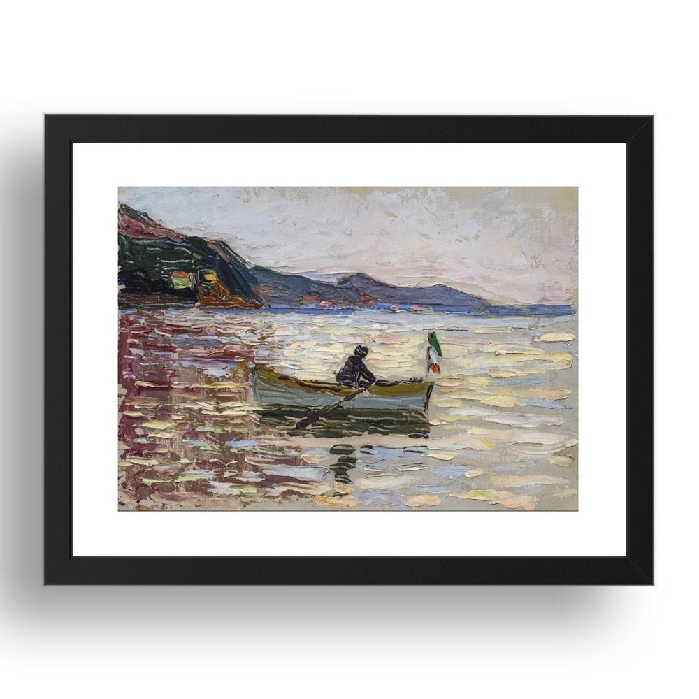 Rapallo Boat In the Sea 1906 by Wassily Kandinsky, 17x13" Frame
