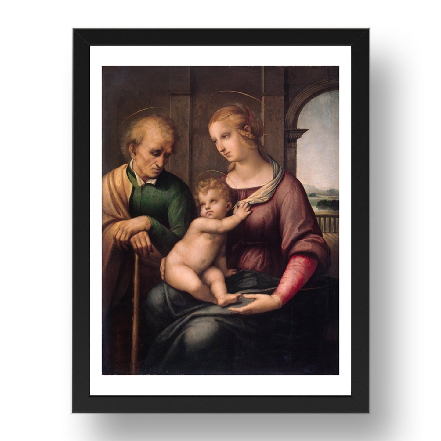 Raphael: Madonna with the Book Connestabile, vintage art, A3 (16x12") Poster Print