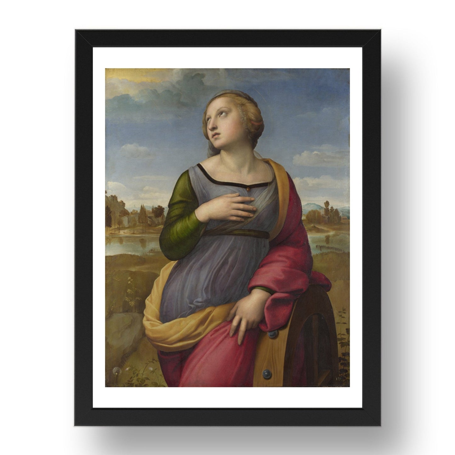 Raphael: Saint Catherine of Alexandria, Poster in 17x13"(A3) Frame
