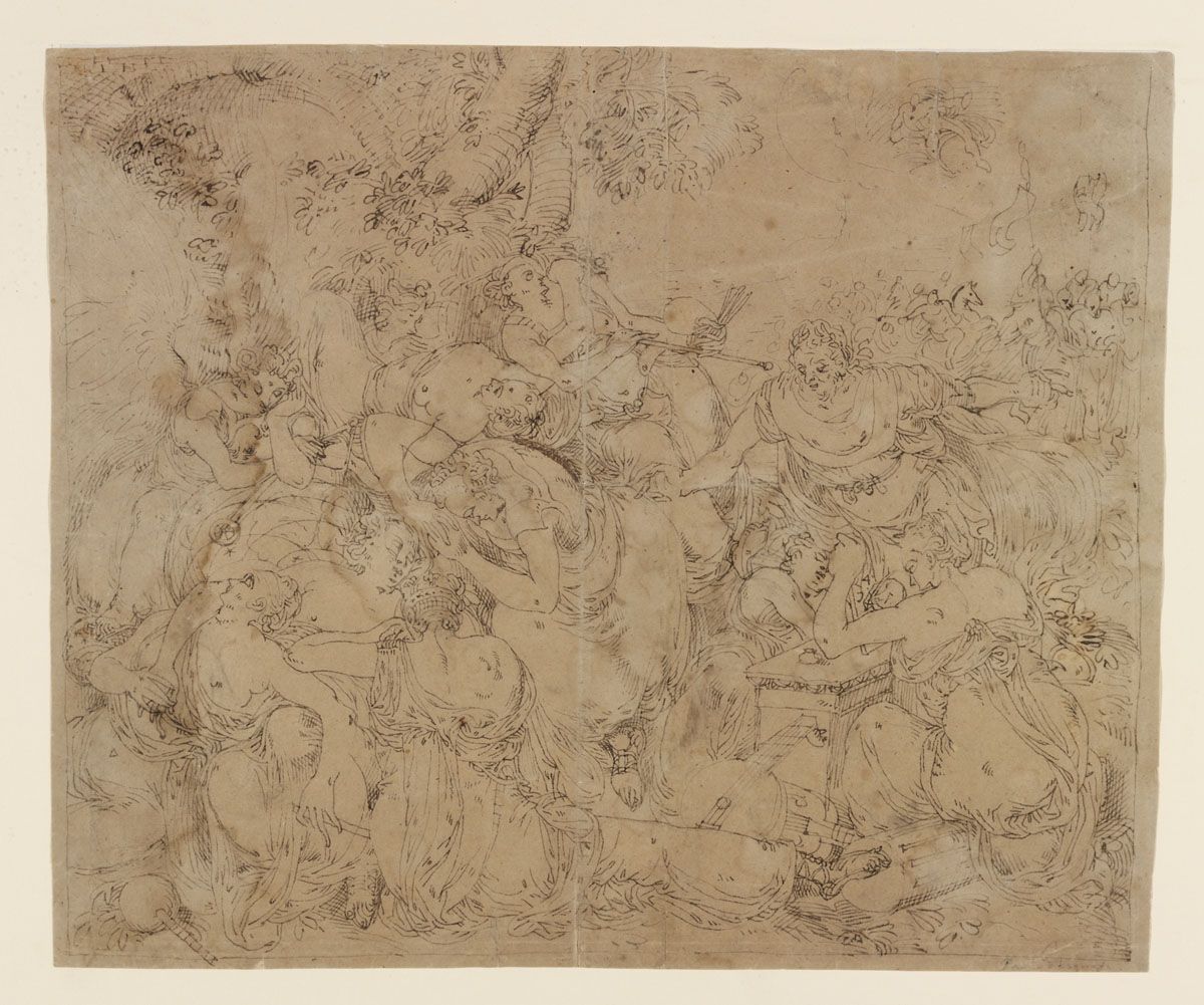 Reawakening of the Muses after War, vintage artwork by Frans Floris, A3 (16x12") Poster Print