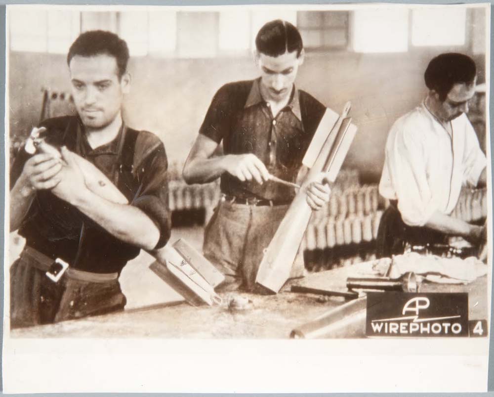 behind front lines in madrid by Unknown, 12x8" (A4) Poster
