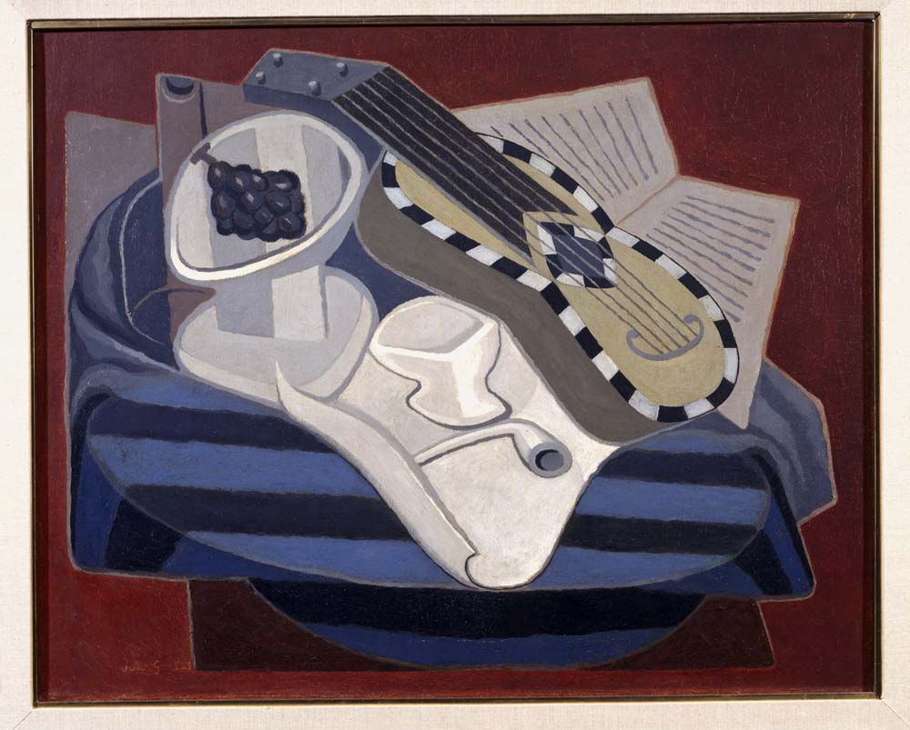guitar with inlays by Juan Gris, 1925, 12x8" (A4) Poster