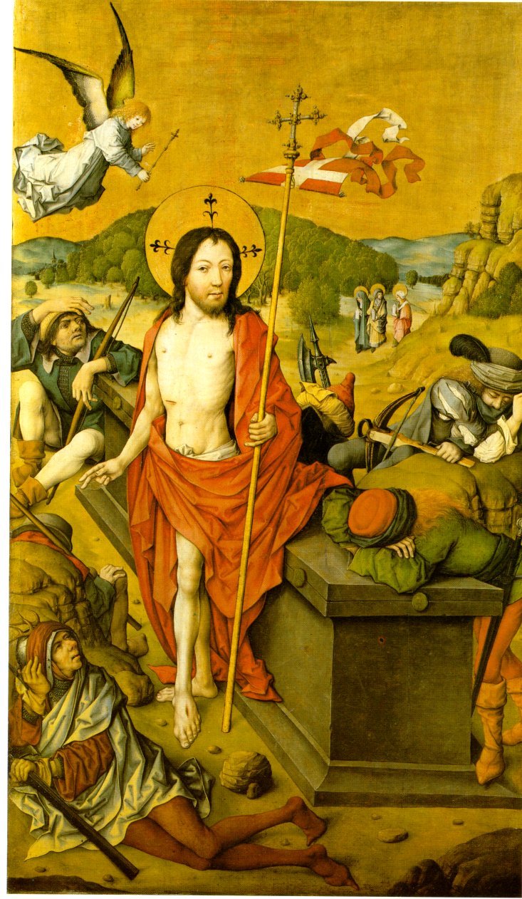 Ressurection, vintage artwork by Master of the Housebook, A3 (16x12") Poster Print