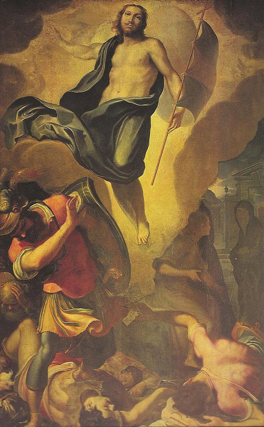 Resurrection of Christ, vintage artwork by Lodovico Cardi, 12x8" (A4) Poster