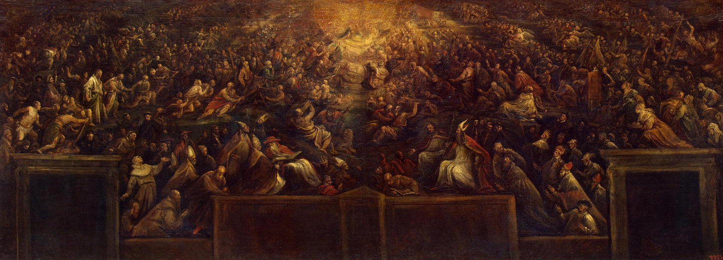 Resurrection of the Righteous (Heaven), vintage artwork by Francesco Bassano the Younger, A3 (16x12") Poster Print