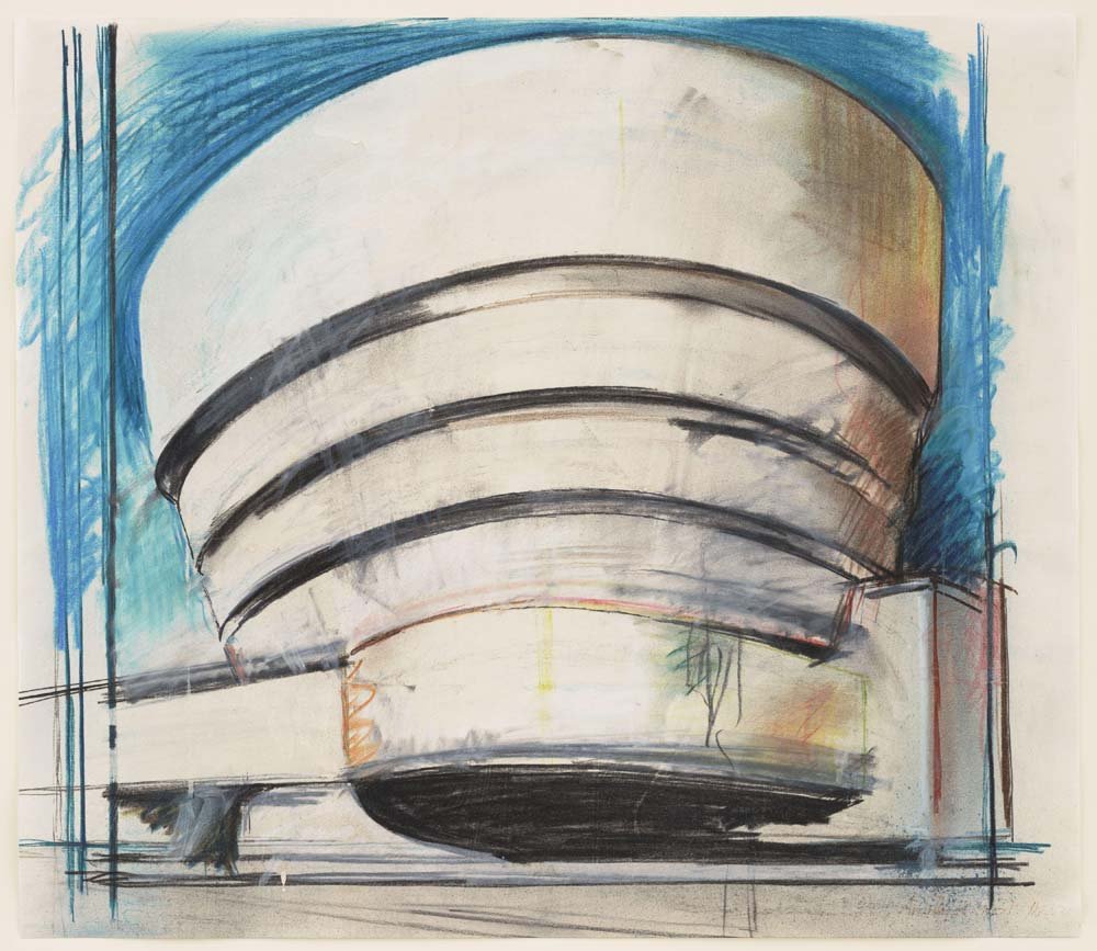 Richard Hamilton - The Solomon R. Guggenheim -- Architect's visual vintage art, A3 (16x12") Poster Print