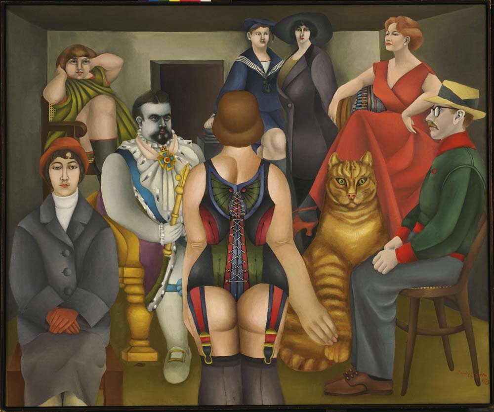 Richard Lindner - The Meeting, vintage art, modern poster print