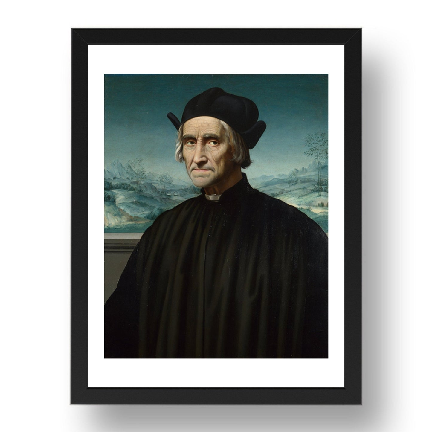 Ridolfo Ghirlandaio: Portrait of Girolamo Benivieni, Poster in 17x13"(A3) Frame