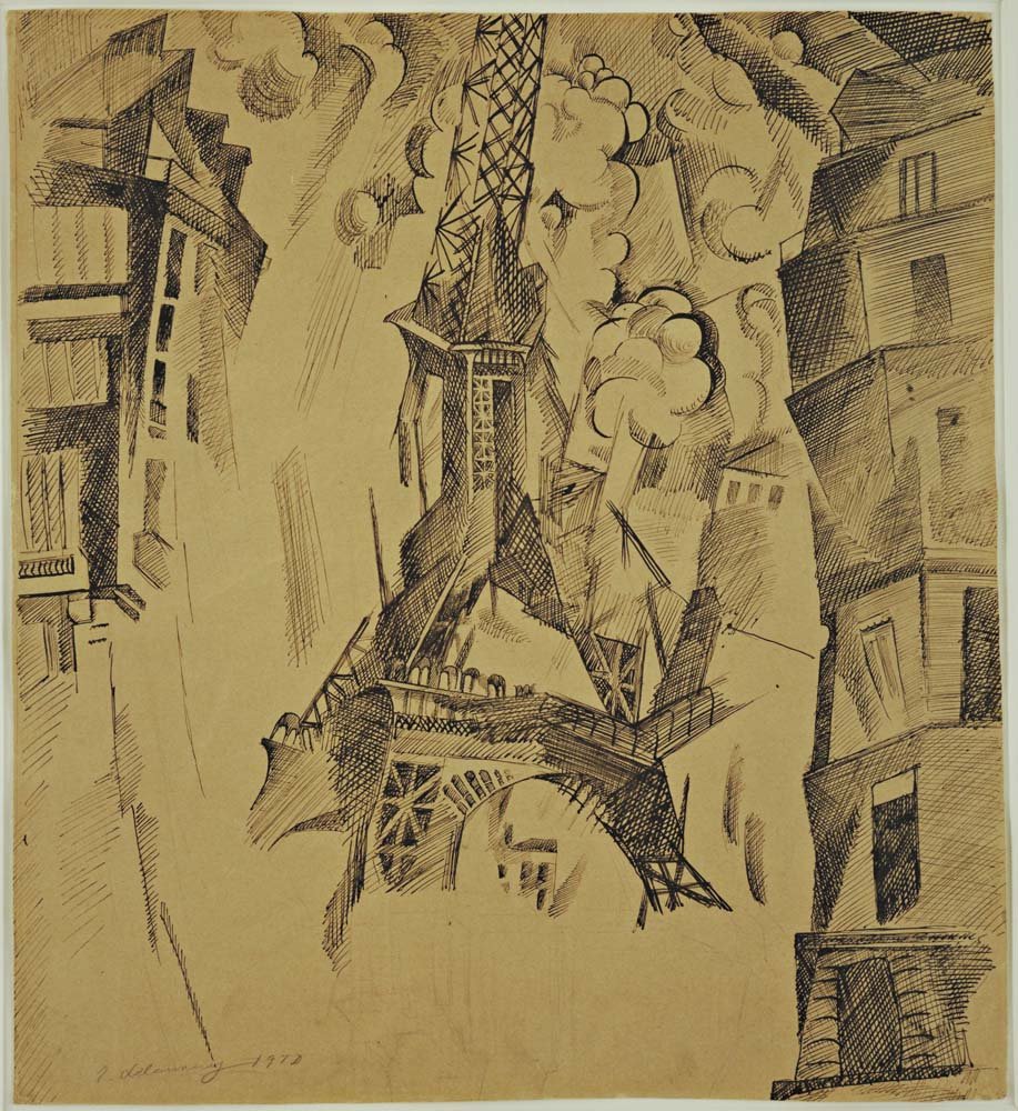 Robert Delaunay - The Tower, vintage art, modern poster print