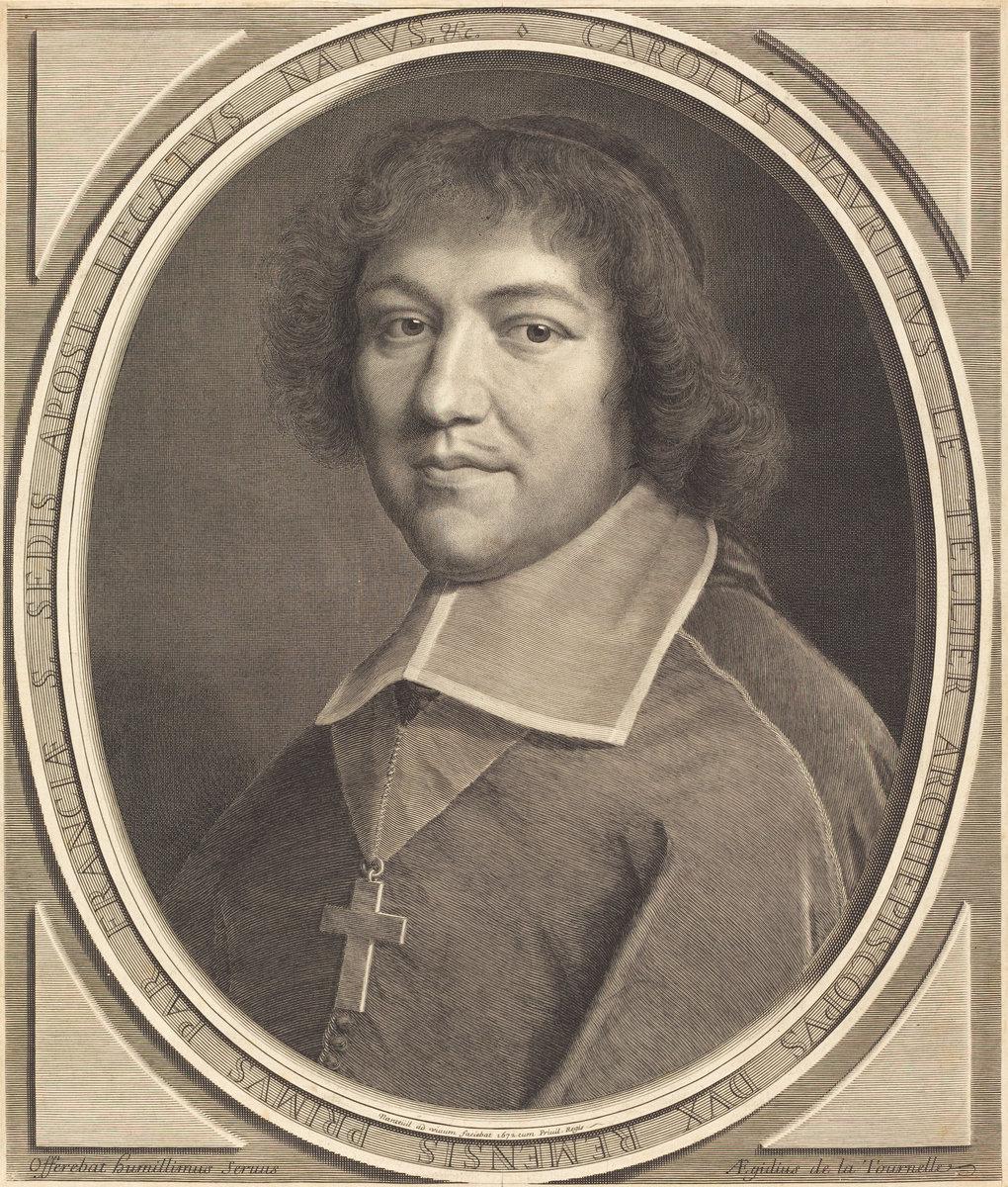 Robert Nanteuil:Charles-Maurice Le Tellier,16x12"(A3) Poster