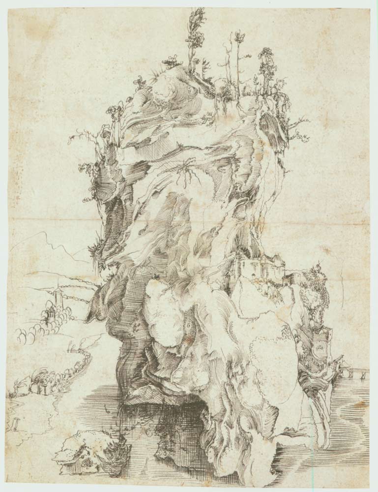 Rocky Island, vintage artwork by Niklaus Manuel, A3 (16x12") Poster Print