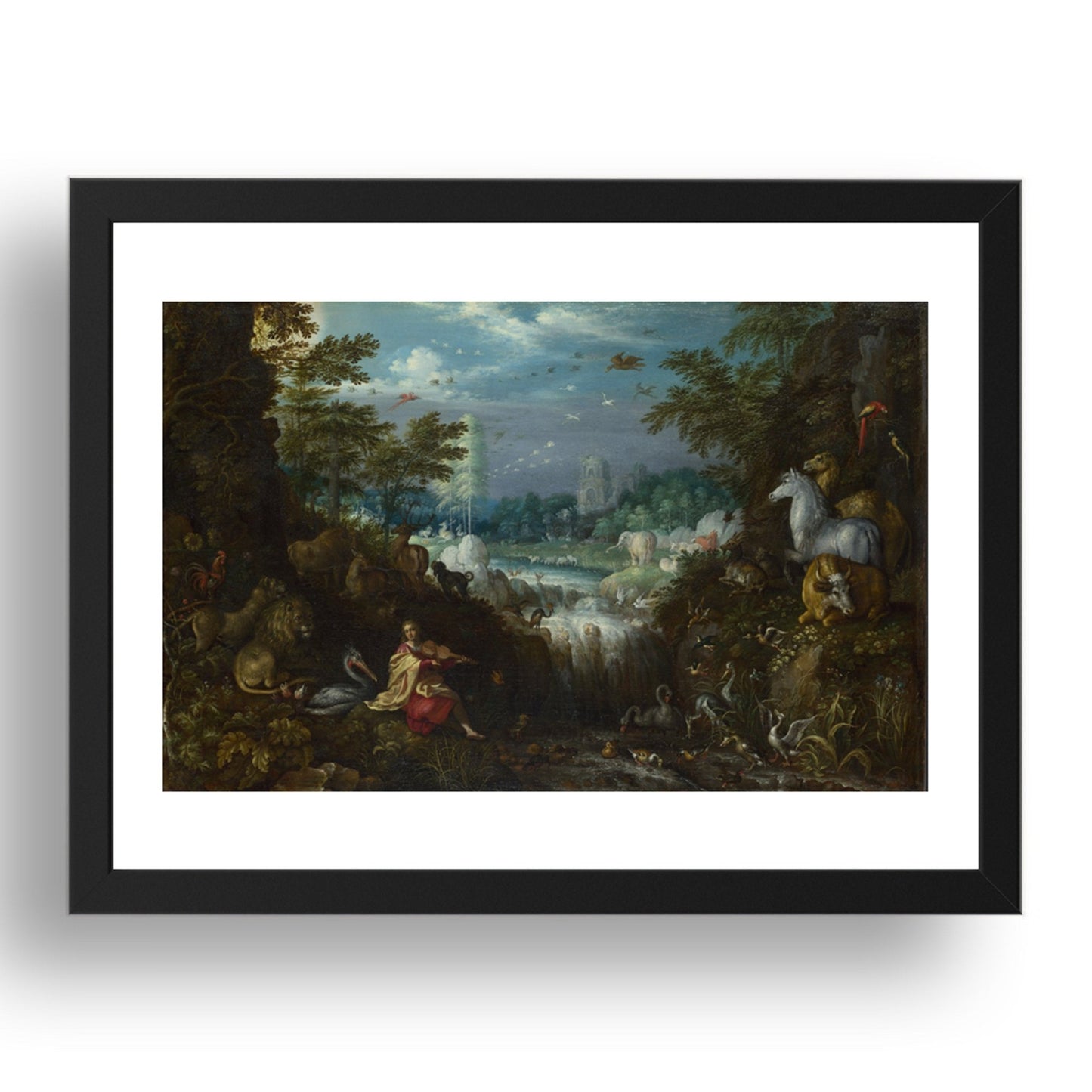 Roelandt Savery: Orpheus, Poster in 17x13"(A3) Frame