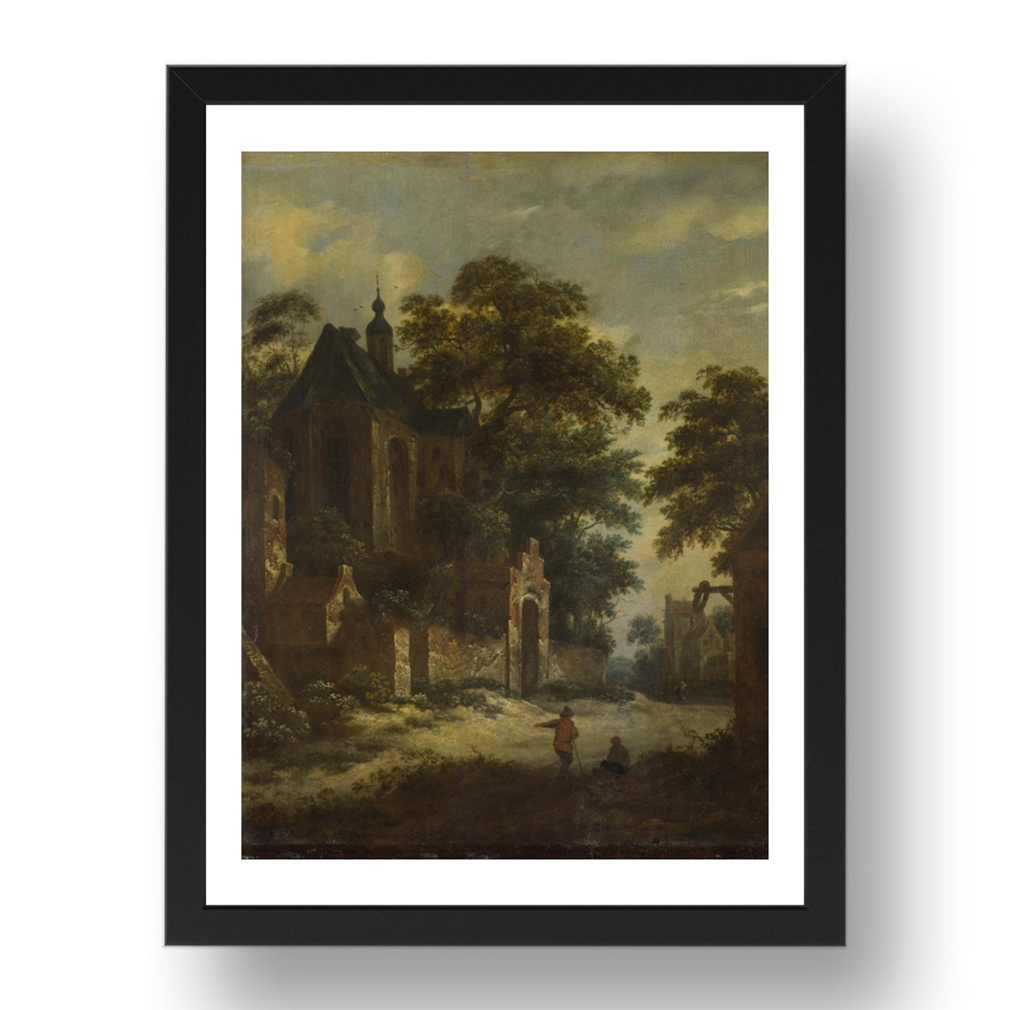 Roelof van Vries: A View of a Village, Poster in 17x13"(A3) Frame