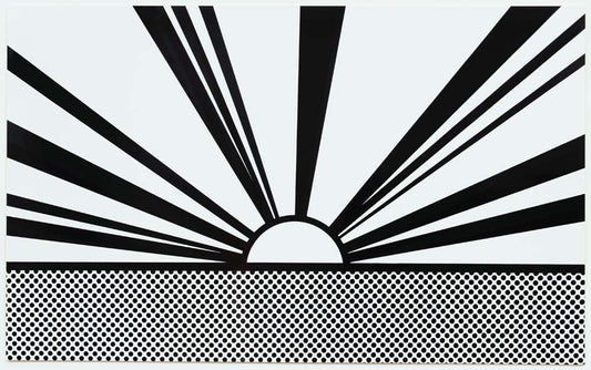 Roy Lichtenstein - Landscape 4 , vintage art, A3 (16x12")  Poster Print