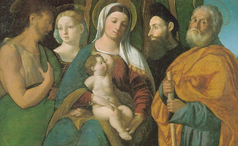 Sacra Conversazione, vintage artwork by Dosso Dossi, A3 (16x12") Poster Print