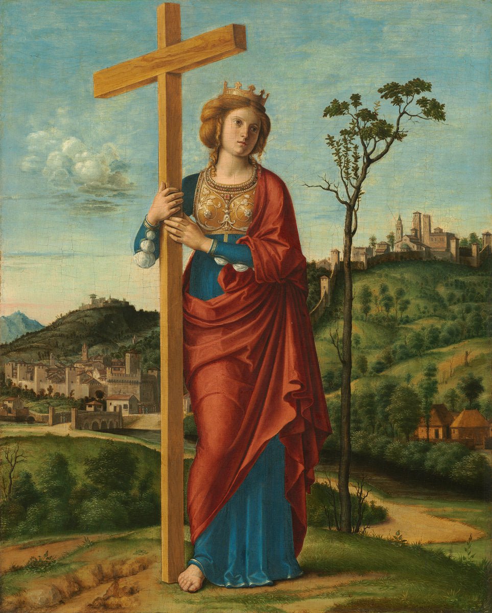 Saint Helena, vintage artwork by Cima da Conegliano, A3 (16x12") Poster Print