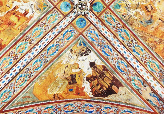 Saint Luke (detail from the Vault of the Evangelists), vintage artwork by Cimabue, 12x8" (A4) Poster