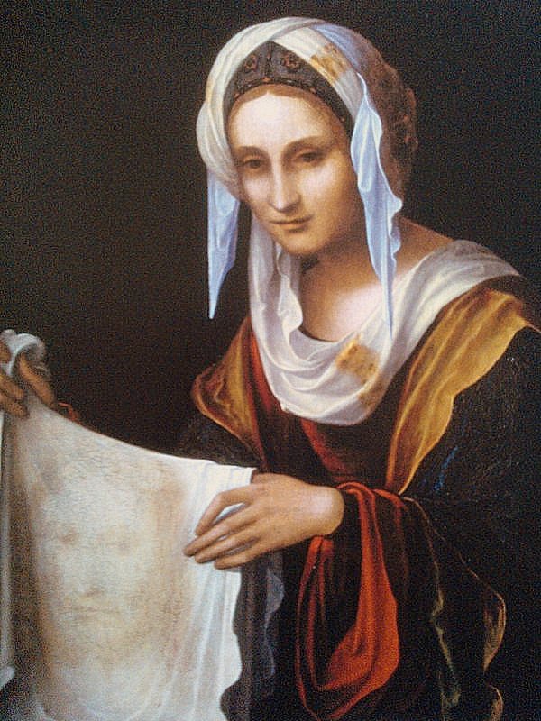 Saint Veronica, vintage artwork by Lorenzo Costa, A3 (16x12") Poster Print