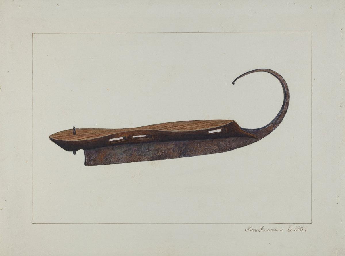 Samuel O. Klein:Ice Skate,16x12"(A3) Poster