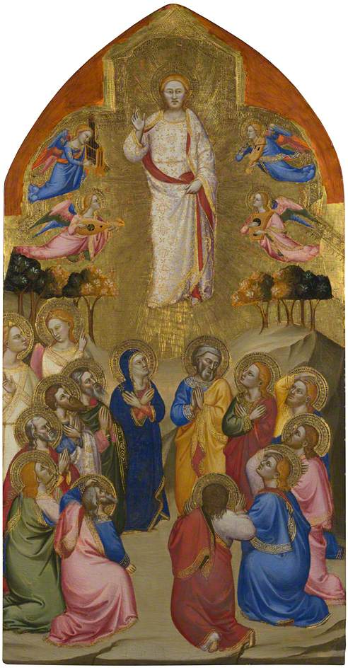 San Pier Maggiore Altarpiece: The Ascension, vintage artwork by Jacopo di Cione, A3 (16x12") Poster Print