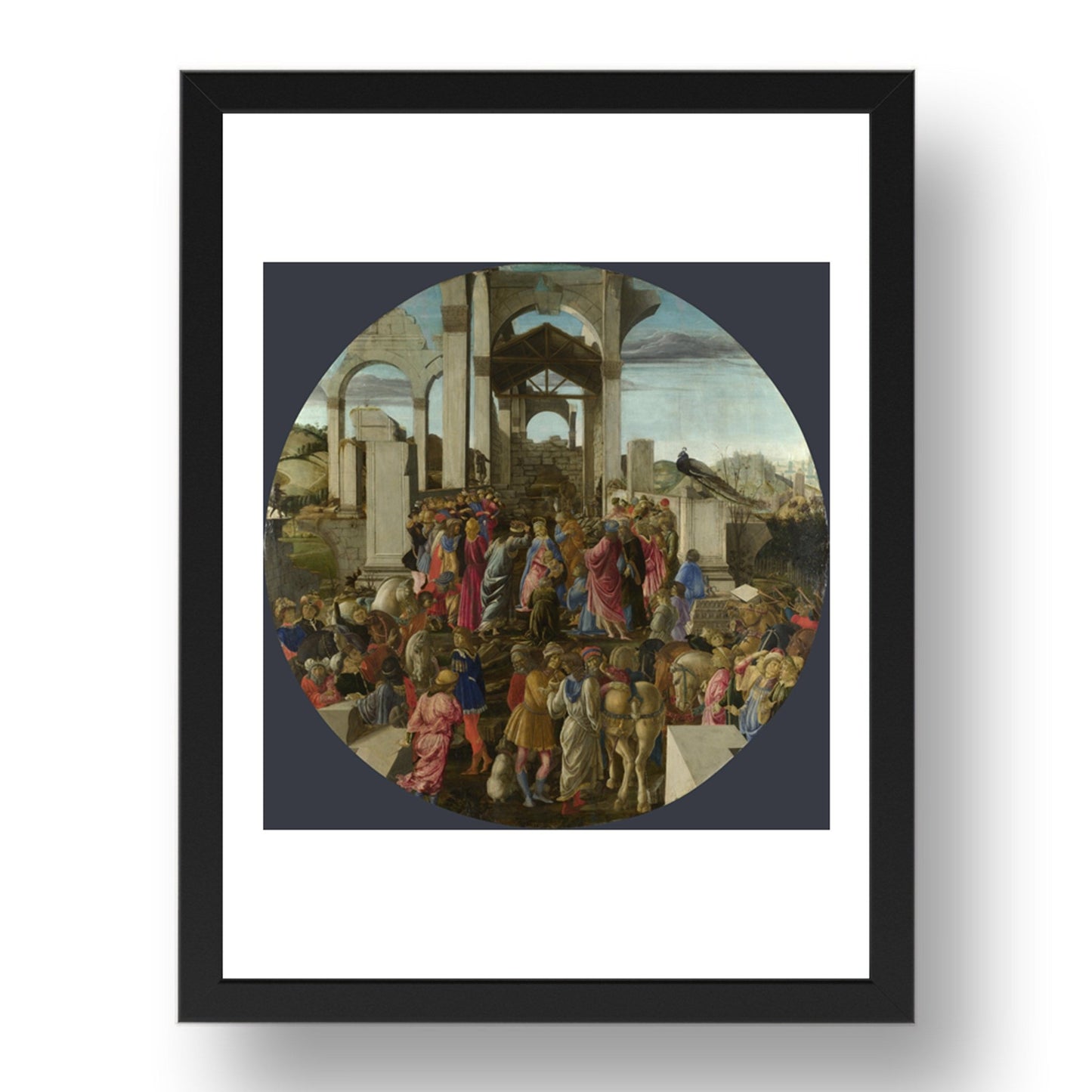 Sandro Botticelli: The Adoration of the Kings, Poster in 17x13"(A3) Frame