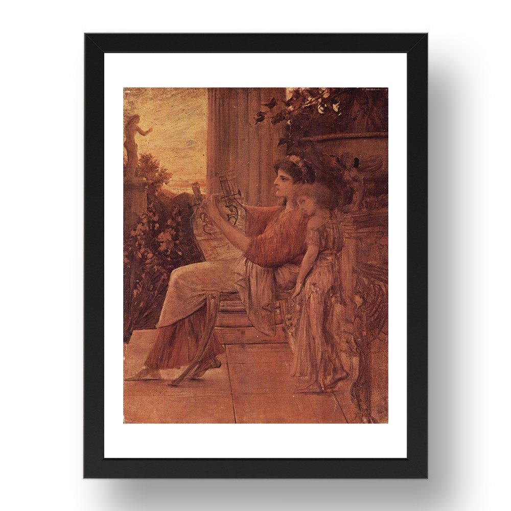 Sappho 1888 1890 by Gustav Klimt, 17x13" Frame