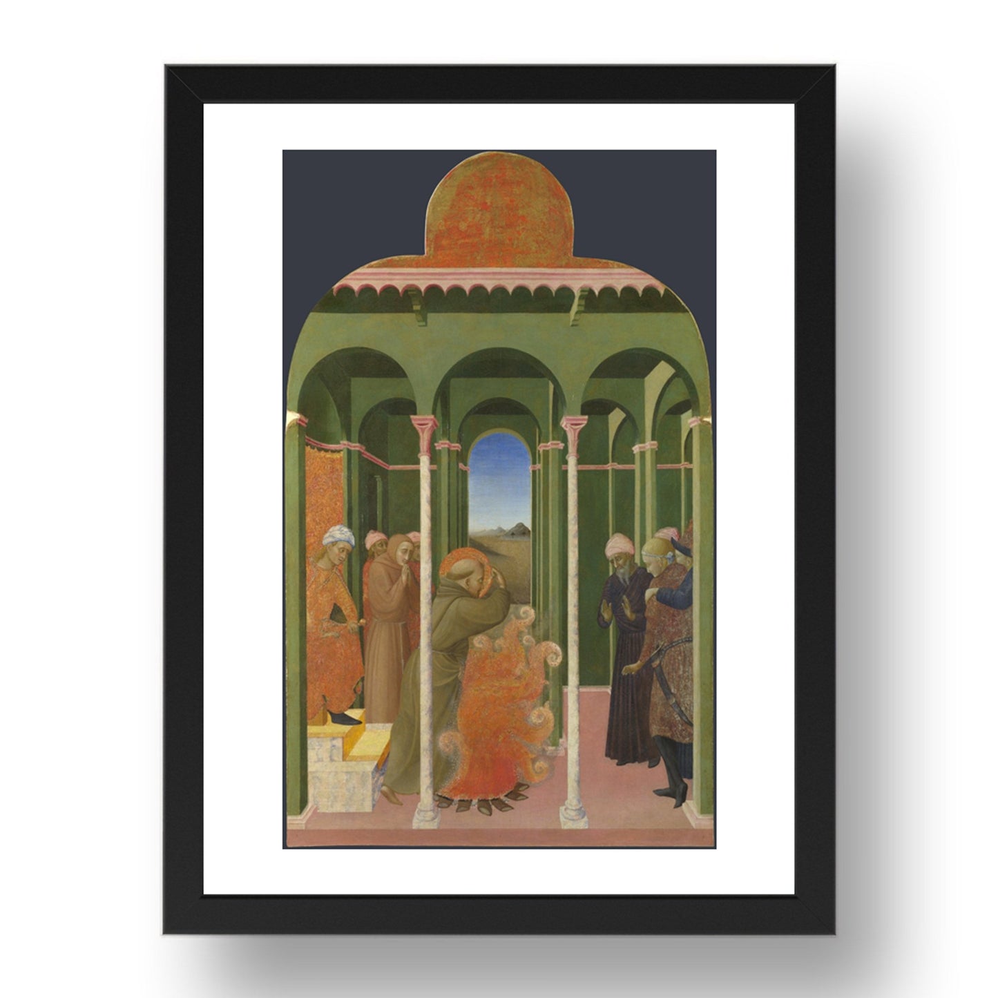 Sassetta: Saint Francis before the Sultan, Poster in 17x13"(A3) Frame