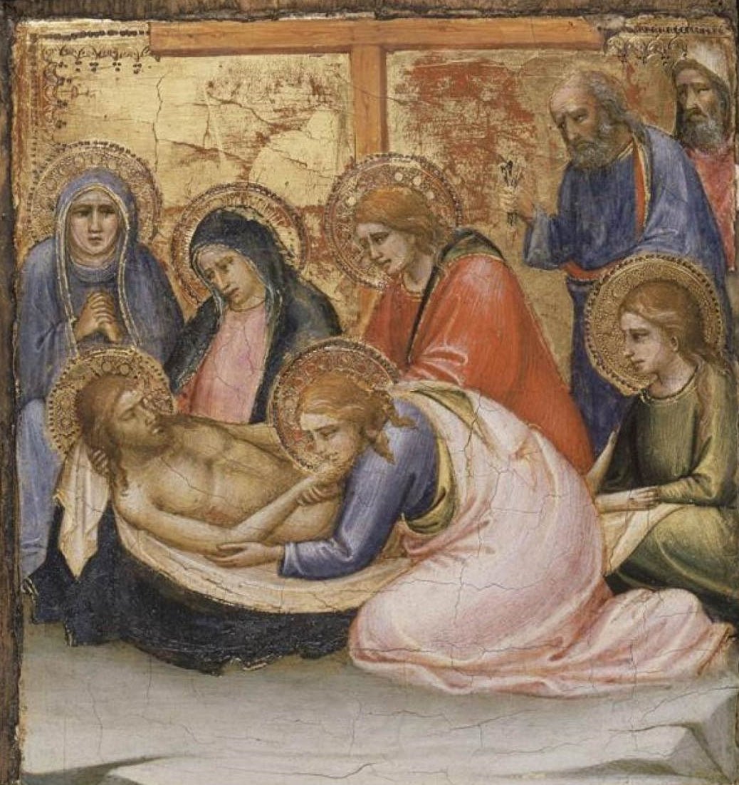 Scenes from the Life of Christ: Lamentation, vintage artwork by Mariotto di Nardo, A3 (16x12") Poster Print