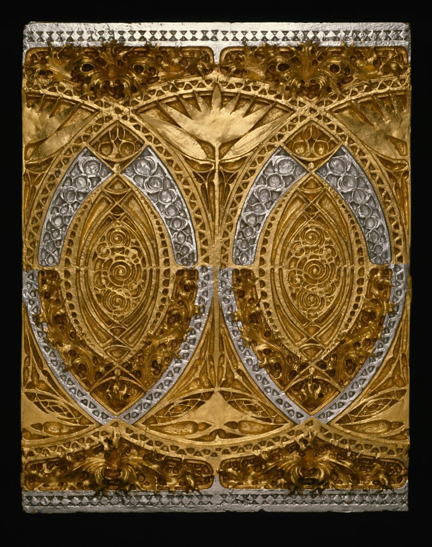 Schiller Theatre Building, Chicago, Illinois by Banquet Room Frieze Panel (Restored) by Adler & Sullivan, Architects, 23x16"( A2 size ) Poster Print