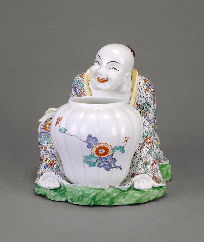 Seated Figure and Potpourri Vase by Chantilly Porcelain Factory (French, founded c. 1725), 23x16"( A2 size) Poster Print