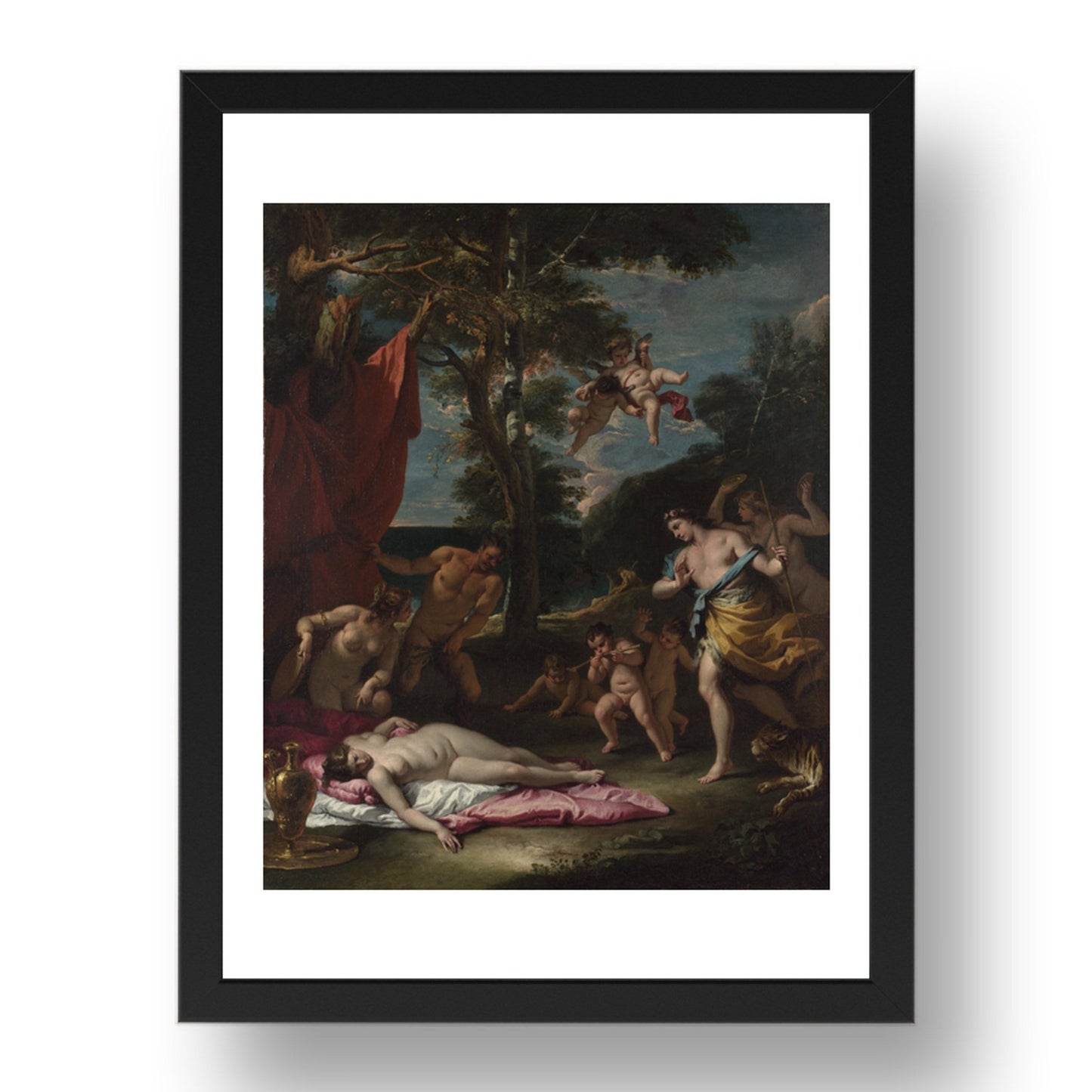 Sebastiano Ricci: Bacchus and Ariadne, Poster in 17x13"(A3) Frame