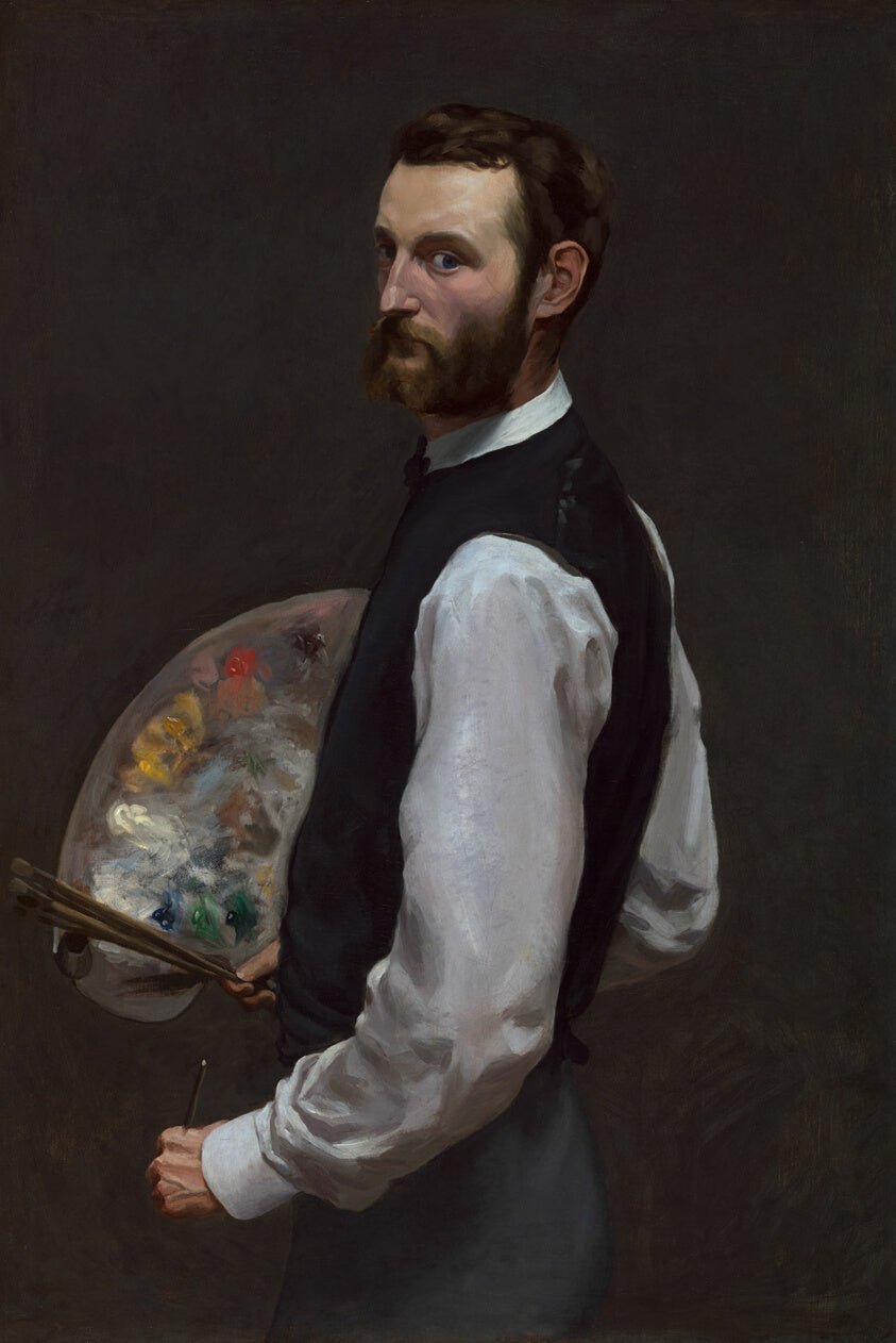 Self-Portrait by Frederic Bazille, 23x16"( A2 size) Poster Print