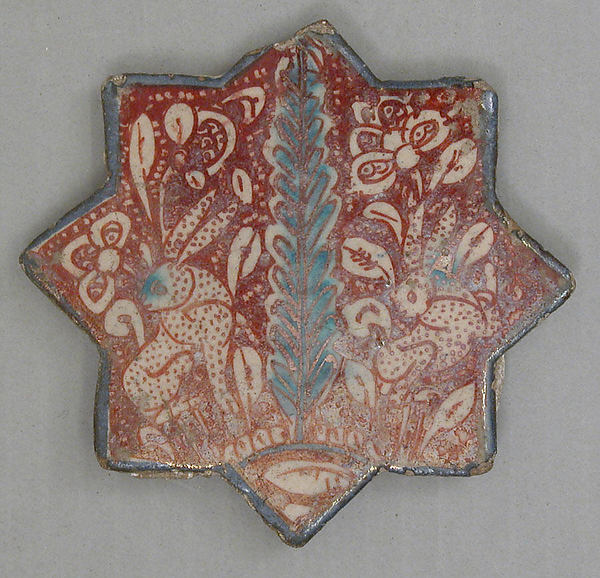 :Star-Shaped Tile second half 13th century-16x12"(A3) Poster