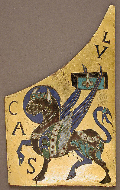 :Plaque with the Symbol of the Evangelist Luke c1100-16x12"(A3) Poster