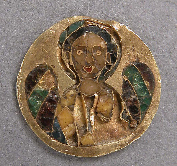 :Medallion with an Archangel 11th century-16x12"(A3) Poster