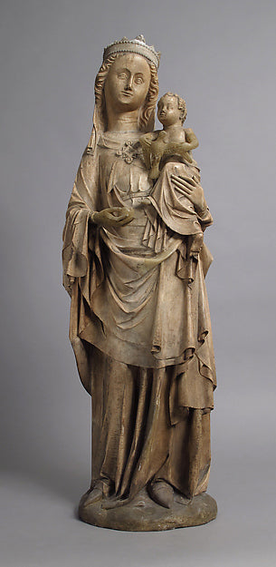 :Virgin and Child 14th century-16x12"(A3) Poster