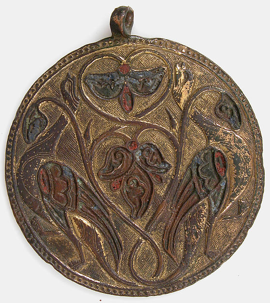 :Pendant Medallion c1180–90-16x12"(A3) Poster