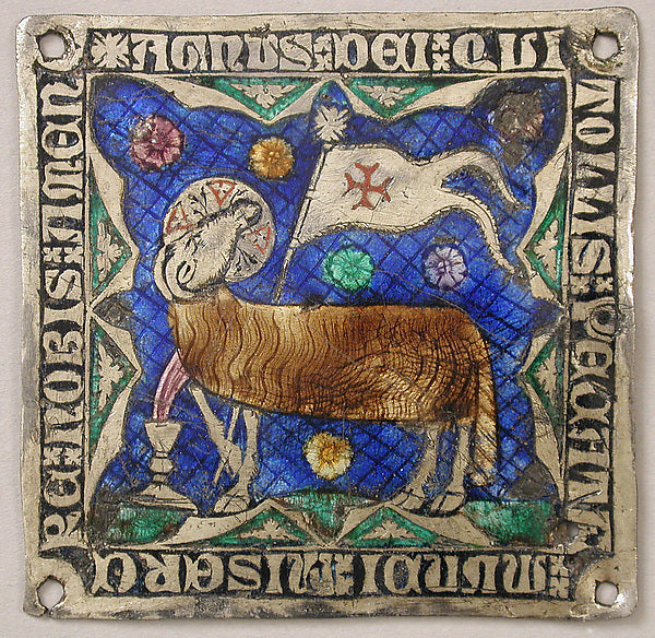:Plaque with Agnus Dei 14th century-16x12"(A3) Poster