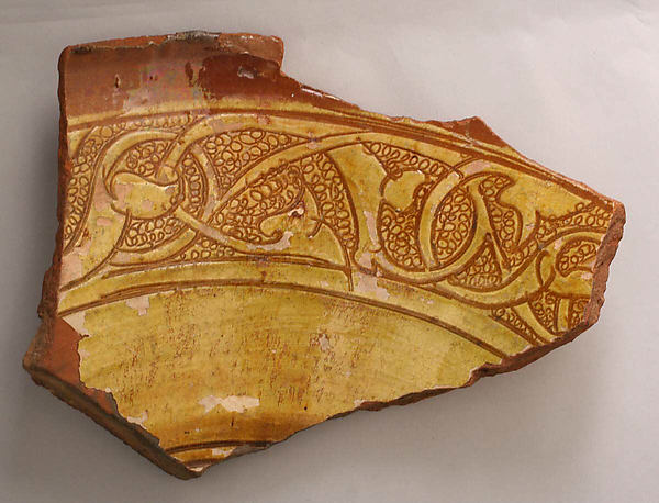 :Fragment of a Dish 14th–15th century-16x12"(A3) Poster