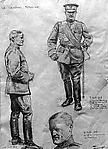 Lucien Jonas - General Pershing 1917, Poster Print Wall Art