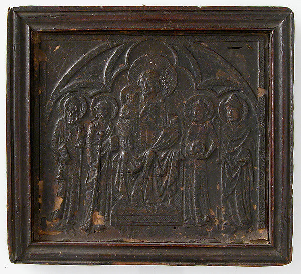:Relief of Virgin and Child late 14th–early 15th century-16x12"(A3) Poster
