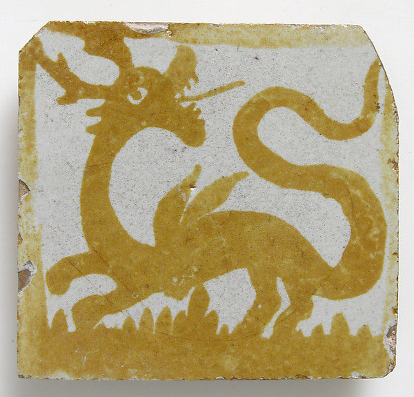 :Tile 13th century-16x12"(A3) Poster