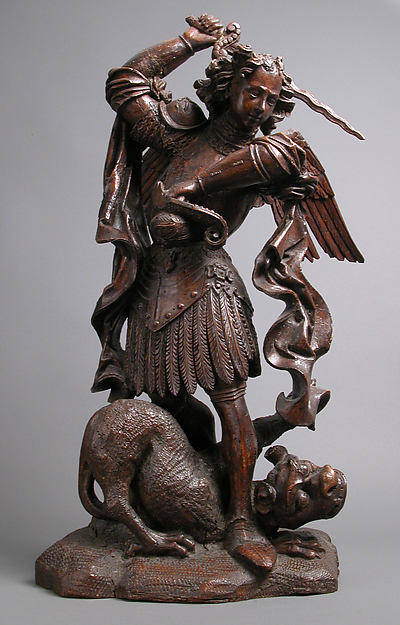 :Saint Michael Slaying the Demon 16th century-16x12"(A3) Poster