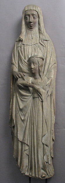 :Education of the Virgin by Saint Anne 15th century-16x12"(A3) Poster